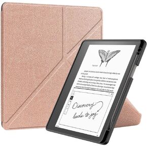 حافظة Custer لجهاز Kindle Scribe 10.2" 2022، غطاء صلب رفيع للغاية من جلد البولي يوريثان لجهاز Kindle Scribe 10.2" 2022 - أحمر