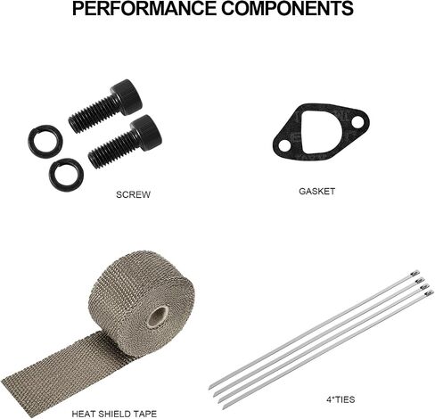Exhaust Pipe Muffler Kit - For Predator 212 Exhaust 196cc for Coleman CT200u BT200x KT196 Predator 212 Performance Parts Go Kart Accessories ATV For Coleman Mini Bike Exhaust Pipe Motor Muffler in Saudi Arabia
