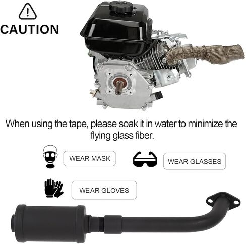 Exhaust Pipe Muffler Kit - For Predator 212 Exhaust 196cc for Coleman CT200u BT200x KT196 Predator 212 Performance Parts Go Kart Accessories ATV For Coleman Mini Bike Exhaust Pipe Motor Muffler in Saudi Arabia