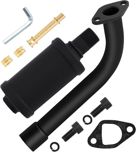 Exhaust Pipe Muffler Kit - For Predator 212 Exhaust 196cc for Coleman CT200u BT200x KT196 Predator 212 Performance Parts Go Kart Accessories ATV For Coleman Mini Bike Exhaust Pipe Motor Muffler in Saudi Arabia