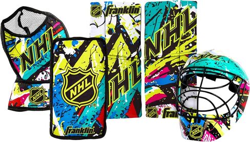 فرانكلين سبورتس 12436 NHL Mini Hockey Goalie Equipment مع مجموعة قناع، قد تختلف الألوان، 4-10 سنوات in Saudi Arabia
