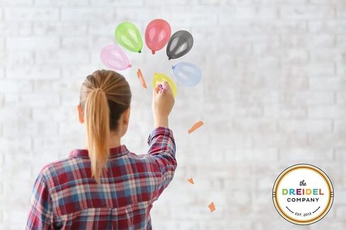 ألعاب رمي السهام البالونية من شركة Dreidel، 144 قطعة من لعبة بالونات رمي ​​السهام مقاس 6 بوصات، ورحلات بلاستيكية، وأسهم ذات رؤوس نحاسية معدنية مدببة (144 بالونة رمي السهام) in Kuwait