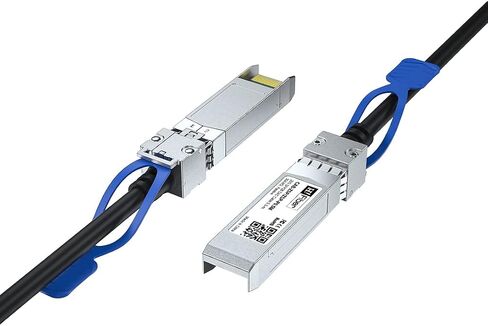 كابل 1 متر 40 جيجا QSFP+ DAC 40GBASE-CR4 كابل Twinax نحاسي متصل سلبي مباشر لـ Cisco QSFP-H40G-CU1M، Meraki MA-CBL-40G-1M، Mikrotik، أجهزة التبديل المفتوحة، 1 متر (3.3 قدم) in Kuwait