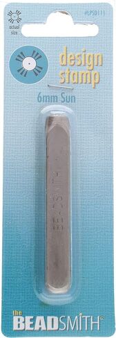 The Beadsmith Steel Design Stamp - Metal Elements - 6mm Diamond Design - 2.25" Length with 0.25" Stamp Base - Make Custom Jewelry, Add Artistic Whimsy, Used for Stamping & Personalizing Soft Metals in Saudi Arabia