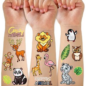 110 PCS Groovy Temporary Tattoos for Kids - Fake Tattoo Sticker for Birthday Party Supplies Decorations, Tiny Tattoos Sun Flower Power Smiley Rainbow Arts and Crafts for Boy Girl 6 7 8 9 10 years old