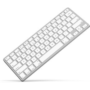All-Aluminum Keyboard for Mac OS,Well-Built and Duralable, USB-A/USB-C Wired Keyboard with Numeric Keypad for iMac/Mac Mini or MacBook-Blue Color