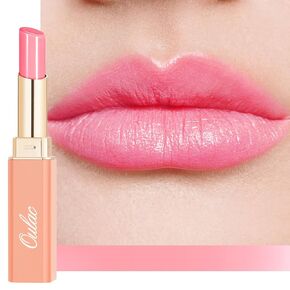 Oulac Apple Red Lipstick - Moisturizing Lip Stick Glossy Solid Shine Lip Gloss, Sheer Shine Juicy Finish, Lightweight and Hydrating Formula for Dry Lip Care, Vegan 2.2g/0.07oz (01)
