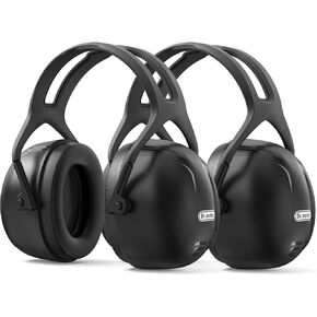 Dr.meter Noise Cancelling Ear Muffs: SNR27.4 Noise Cancelling Headphones for Kids with Adjustable Headband - Kids Ear Protection for Sleeping Mowing and Studying - 2 Packs, Green & Pink