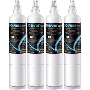 ICEPURE PRO 5231JA2006A NSF 53&42 Certified Refrigerator Water Filter Replacement for LG LT600P, Kenmore 46-9990, 5231JA2006B, 5231JA2006E, LT600P-B, 469990, FML-2, LFX25975ST, LFX25960ST, 4PACK