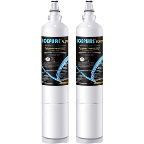 استبدال فلتر مياه الثلاجة ICEPURE PLUS 5231JA2006A NSF 53&42 لـ LG LT600P، Kenmore 46-9990، 5231JA2006B، 5231JA2006E، LT600P-B، 469990، FML-2، LFX25975ST، LFX25960ST، عبوة واحدة
