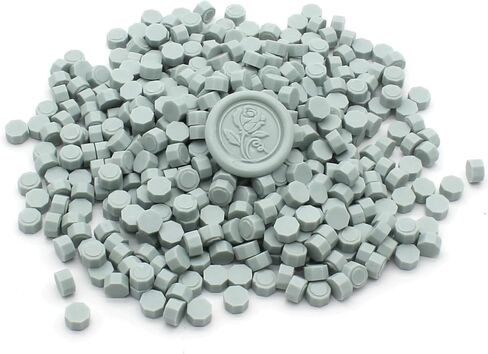 600pcs Wax Seal Beads, Andotopee Red Wax for Stamp Seals, Premium Sealing Wax Beads, Octagon Wax Pellets Refill Pack for Wax Seal Kit, Wedding Invitation Decor, Letter Envelope Seal, DIY Crafts in Kuwait