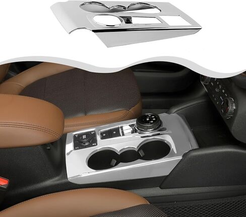 for Ford Bronco Sports 2021-2024 Center Console Gear Shift Cover Cup Holder Trim Compatible with Ford Bronco Sports 2021-2024, Interior Decortaion Accessories, Carbon Fiber Cover,ABS in Kuwait