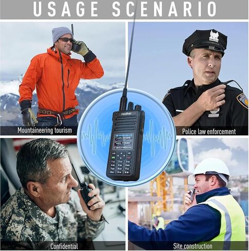 Radtel RT-730 10W Air Band Walkie Talkie، نطاق كامل 199CH HT، راديو محمول طويل المدى قابل لإعادة الشحن ثنائي الاتجاه مع بطارية USB-C، NOAA، FM، وقدرات التقاط التردد AM in Kuwait