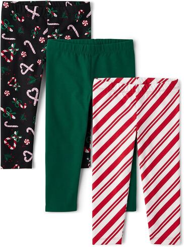 The Children's Place Baby Girls' and Toddler Print Legging, Butterfly/Purple 2-Pack, 4 Years in Saudi Arabia