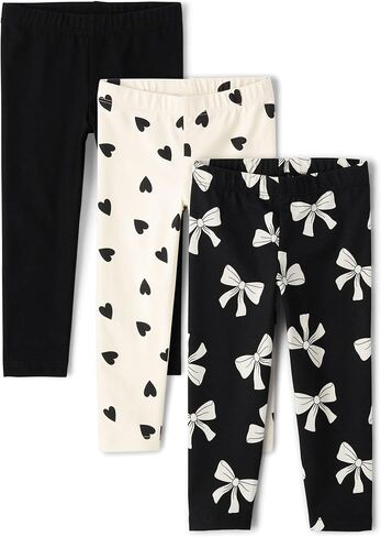 The Children's Place Baby Girls' and Toddler Print Legging, Butterfly/Purple 2-Pack, 4 Years in Saudi Arabia