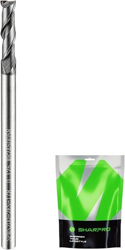 6mm Shank 6mm Cutting Dia. Carbide Square End Mills 2 Flute AlCrN Coated CNC Milling Bits, Apply for Alloy Steel, Stainless Steel, Cast Iron and Aluminum Cutting (3PCS) in Kuwait