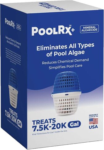 PoolRX+ Pool Unit 7.5k-20k gallons (4-Pack) Bundle with PoolRx+ Booster Blue Swimming Pool Algaecide, 4 Pack in Saudi Arabia