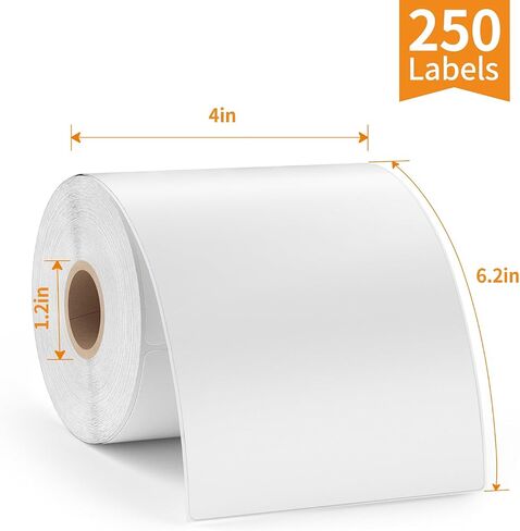 Methdic 4x6 Direct Thermal Shipping Labels for UPS USPS 250 Labels(2 Rolls) in Saudi Arabia