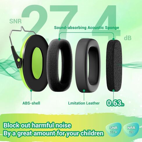 Dr.meter Noise Cancelling Headphones for Kids: 27.4dB Noise Reduction Earmuffs for Kids Adults Ear Protection in Monster Jam Autism Sensory Concerts Fireworks, Ear Muffs for Study Reading in Saudi Arabia
