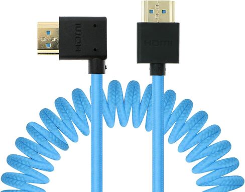 كابل 8K HDMI 2.1 ملفوف مضفر لسوني A7iv، Z-CAM F6، Z-Cam E2 Pro، سلك إيثرنت عالي السرعة 48 جيجابت في الثانية لـ Atomos Ninja V، RED Dolby Atmos، تلفزيون 8K 4K، كمبيوتر محمول in Kuwait