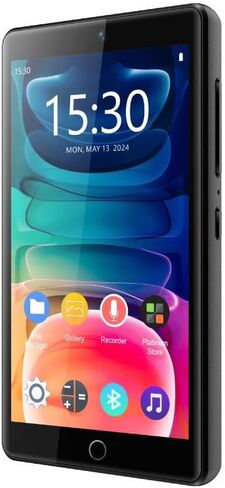 Samvix iPlatinum Q4 Built-in Speaker Kosher MP3 Player with Clear Silicone Case, Screen Protector and USB Type-C Cable in Saudi Arabia