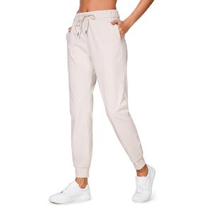 CRZ YOGA 4-Way Stretch Golf Joggers for Women, 27" Casual Travel Workout Pants, Lounge Athletic Sweatpants with Pockets