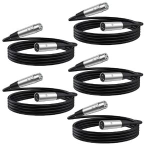 XLR Cable 25 Feet 2 Pack, XLR Microphone Male to XLR Female Wire Balanced XLR Patch Cables Shielded Mic Audio Cord 3-Pin Interconnect for Mic Mixer, Recording Studio, Speaker Systems, Radio Station