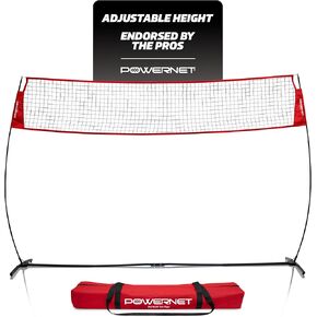 PowerNet Freestanding Volleyball Warm Up Net | Portable Design for Indoor Or Outdoor Use | Foldable One Piece Quick Setup Frame | Great for Hitting Serving Drills Small Scrimmage Or 1 On 1 Game