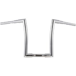 MoKitDora Touring Softail Ape Hanger Handlebars 12" Rise 1 1/2" Fat 1.25" Clamp for 2012-later ABS Enabled Fat Boy Breakout FLFBS FLSB FXBR FXDRS '17-later FLHRXS 2015-later Freewheeler Trike,Chrome