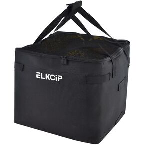 ELKCIP المحمولة كرة المخلل وكرة التنس - حامل سلة مخلل الكرة المسترد، حاوية النطاطة لالتقاط وتخزين أداة التدريب للكرة