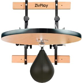Speed Bag Platform Set Includes Adjustable Speed Bag Mount Boxing Speedbag Wall Mount Bracket 360° Swivel Pin Air Pump for Speed Punching Practice 24 Inch
