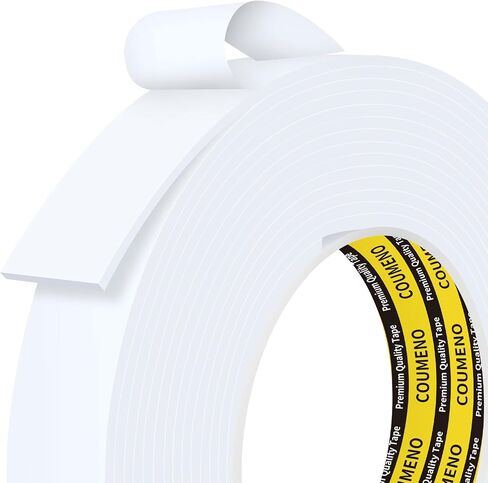 شريط إسفنجي أبيض لاصق من جانب واحد من مادة EVA، شريط إسفنجي مانع للتسرب من جانب واحد، شريط إسفنجي نافذة مقاوم للطقس، شريط عزل ذاتي اللصق 2 بوصة × 9.84 قدم in Kuwait