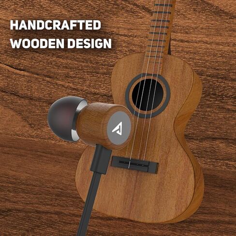 USB C Headphones for iPhone, Type C Earbuds Red Pear Wood Wired HiFi Stereo with Remote & Mic, USB C Earphones Compatible with iPhone 15 Pro Max, Galaxy S23, iPad Pro Device with Type C, Dark Green in Saudi Arabia