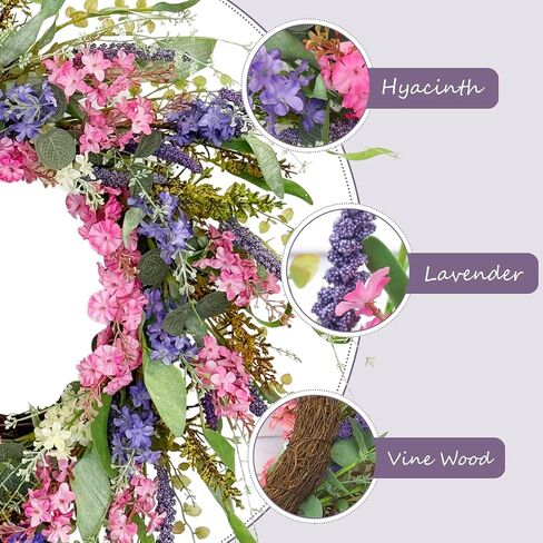 22 Inch White Artificial Daisy Flower Spring Wreath with Eucalyptus Green Leaves Wreath Farmhouse Wreath for Front Door Wall Home Party in Saudi Arabia