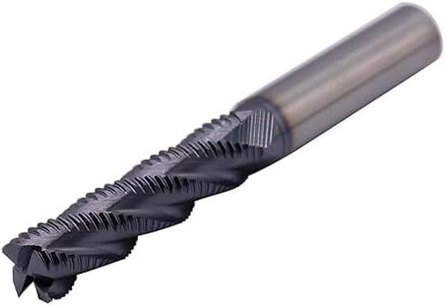 BestParts High Performance 3Pcs Solid Carbide Roughing End Mills, AlTiN Coated, 4 Flute, 35 Degree Helix, 1/2" Cutting Diameter, 1/2" Shank Diameter, 2" Length of Cut, 4" Overall Length in Saudi Arabia