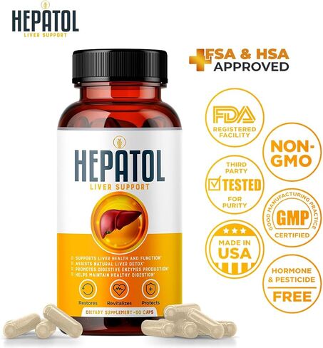 Liver Cleanse Detox - Herbal Liver Supplement with Turmeric; L-Cysteine Detox Support Liver Health; Healthy Digestion - Liver Support Detox Cleanse Supplements - 60 Ct (1) in Saudi Arabia