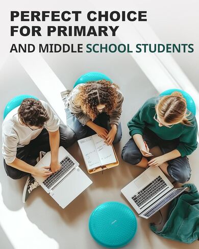 Trideer Wobble Cushion with Inflation Pump - Wiggle Seat for Sensory Kids(Multiple Colors), Core Balance Disc (Extra Thick) in Kuwait