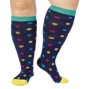 American Trend Plus Size Compression Socks for Women Circulation-Best 3 Pairs Support for Sport Running Cycling Athletic in Saudi Arabia
