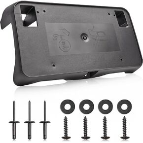 RED WOLF Front License Plate Bracket Fit for Chevy 2016-2018 Silverado 1500, 2019 Silverado 1500 LD Replacement for 23354526 GM1068172 Front Bumper License Plate Holder Cover w/Screws