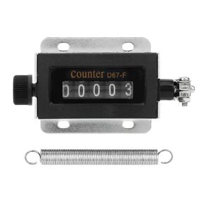 2 Pack Mechanical Counter,0-99999 5 Digit Manual Tally and 0-999999 6 Digit Manual Counter Kit,Resettable Pull Counter,Manual Stroke Clicker Counter,Count Accurately
