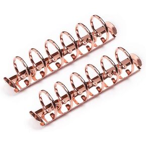 Moterm 2 Pieces 6-Hole Ring Binder Mechanisms Replacement Kit for Binder Planners (A5 Size, Silver Color, 30mm)
