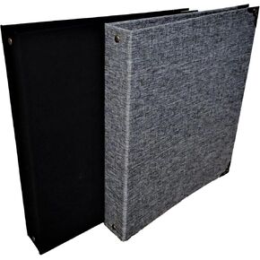 مفرش كتب Fernweh4u Premier مكون من 3 حلقات مقاس 10.25 بوصة × 11.5 (عبوتان) - ألوان سوداء ورمادية - مثالية للفصول الدراسية والعمل التجاري والتنظيم in Kuwait