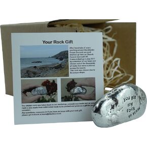 Pirantin Anniversary You are My Rock Gift Idea - Solid Metal Heavy Polished for Year