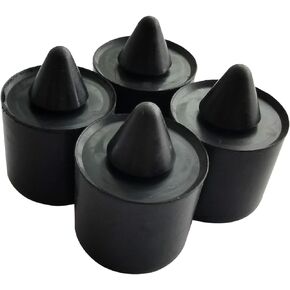 4PCS Premium Exterior Rubber Bumpers fits 16.5MM Stop Cushion Repair Compatible with Ford Ranger F150 W705903S300 W705903-02SAR1201ABK