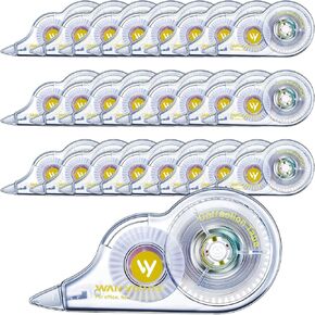 Lewtemi 60 Pack White Correction Tape, Easy to Use Applicator for Corrections, 39 Feet Each Correct Correction Tape for School Office Home Supplies