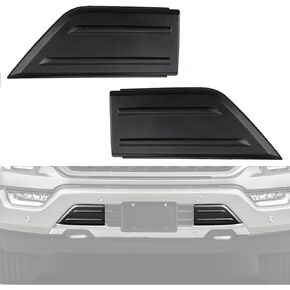 Pair Front Bumper Guards Pads Inserts End Caps Cover for Ford F150 2021 2022 2023, Driver and Passenger Side Grill Trim Black