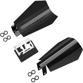 Oversized Handguards,Gloss Black Coffin Cut Hand Guards fit for Harley Sportster Touring Street Glide Road King Electra Heritage Classic Dyna Handle Bar Protector Wind Deflector