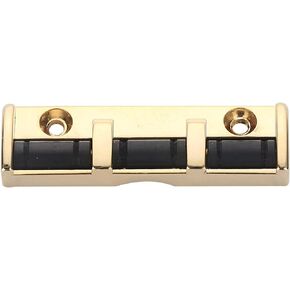 Metal Guitar Roller Nut 3 saddles with Screws Compatible for 6 String Strat or Tele Electric Guitar (Black)