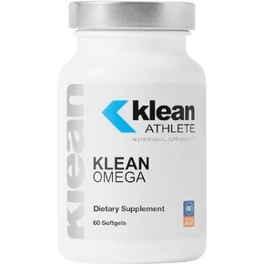Klean ATHLETE Klean Omega | Pure Fish Oil in Triglyceride Form to Support Cardiovascular, Neurological and Joint Health | NSF Certified for Sport | 60 Softgels