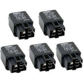 ESUPPORT 12V 40A Car Automotive Van Boat Truck 4 Pins SPST Alarm Relay Air Heavy Pack of 5